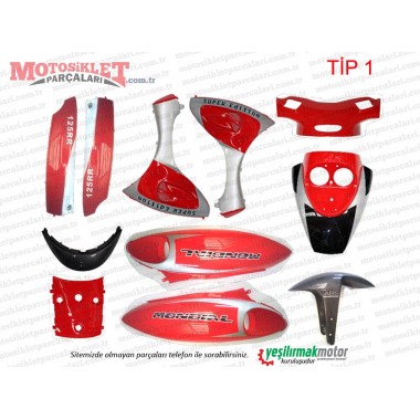 Çelik Boatian BT 125 T-2 Kaporta Komple TİP 1 - KARIŞIK RENKTİR ETİKETSİZ(ÖN ÇAMURLUK ve KAŞ YOKTUR)